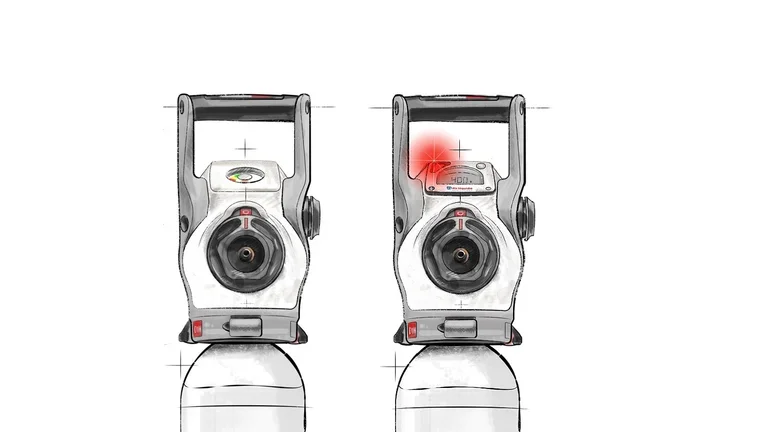 Medizinische Sauerstoffflaschen mit integriertem Druckminderer von Air Liquide in Deutschland: Oyan und Oyan smart
