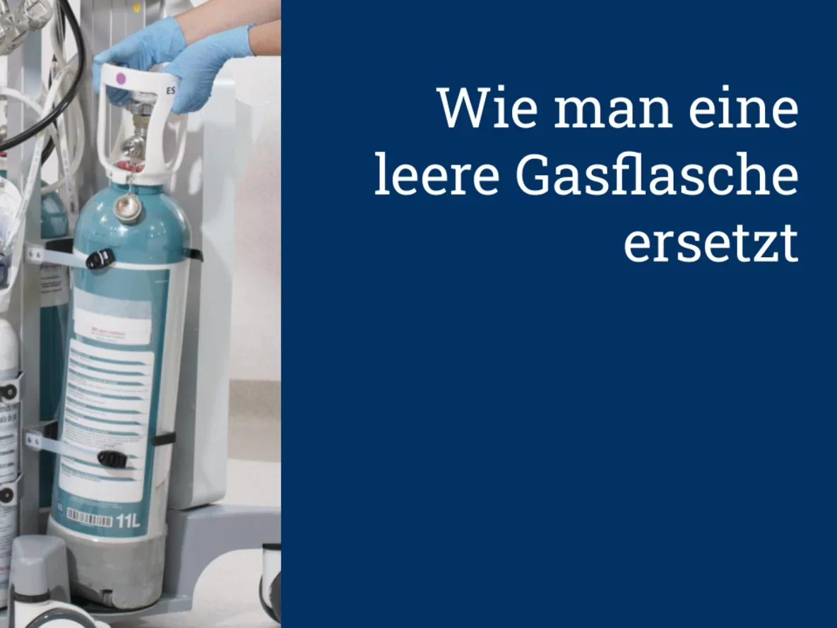 Wie man eine leere Gasflasche ersetzt