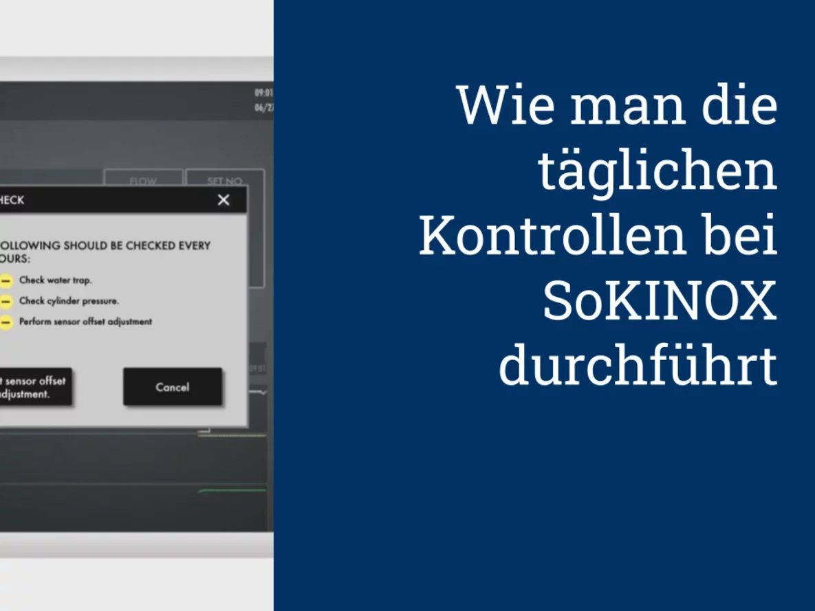 Wie man die täglichen Kontrollen bei SoKINOX durchführt