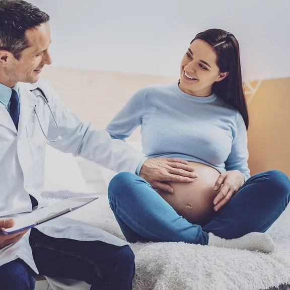 Schwangere Arzt