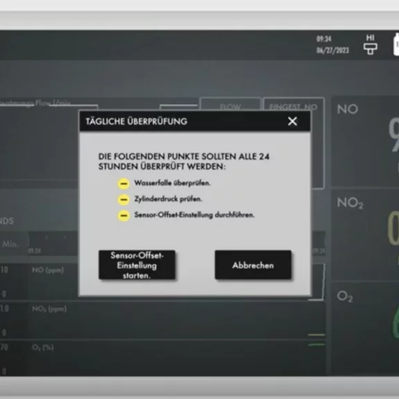 Zuverlässige und sichere iNO/inhalative Stickstoffmonoxid Behandlung